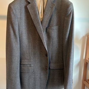 Banana Republic Wool Brown Plaid Blazer